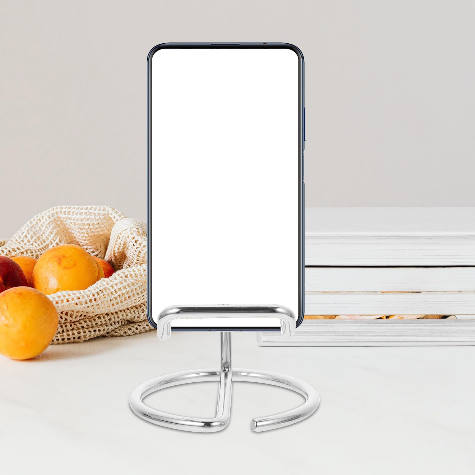 balacoo 2 Stück Pack Handyhalterung aus Eisen Tragbarer Desktop Handyständer mit Einfachem Design Praktische Aufbewahrung für Smartphone im Wohnzimmer oder Schlafzimmer