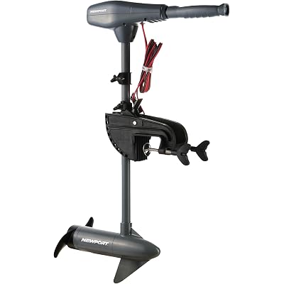 Newport Kayak Series 55lb Thrust Transom Mounted Saltwater Electric Trolling Motor w/LED Battery Indicator (24" Shaft)
