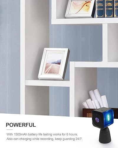 Miniatura 6 de Cámara interior 4K HD para seguridad interior con control de aplicación, detección de movimiento y visión nocturna, cámara inalámbrica WiFi Negro