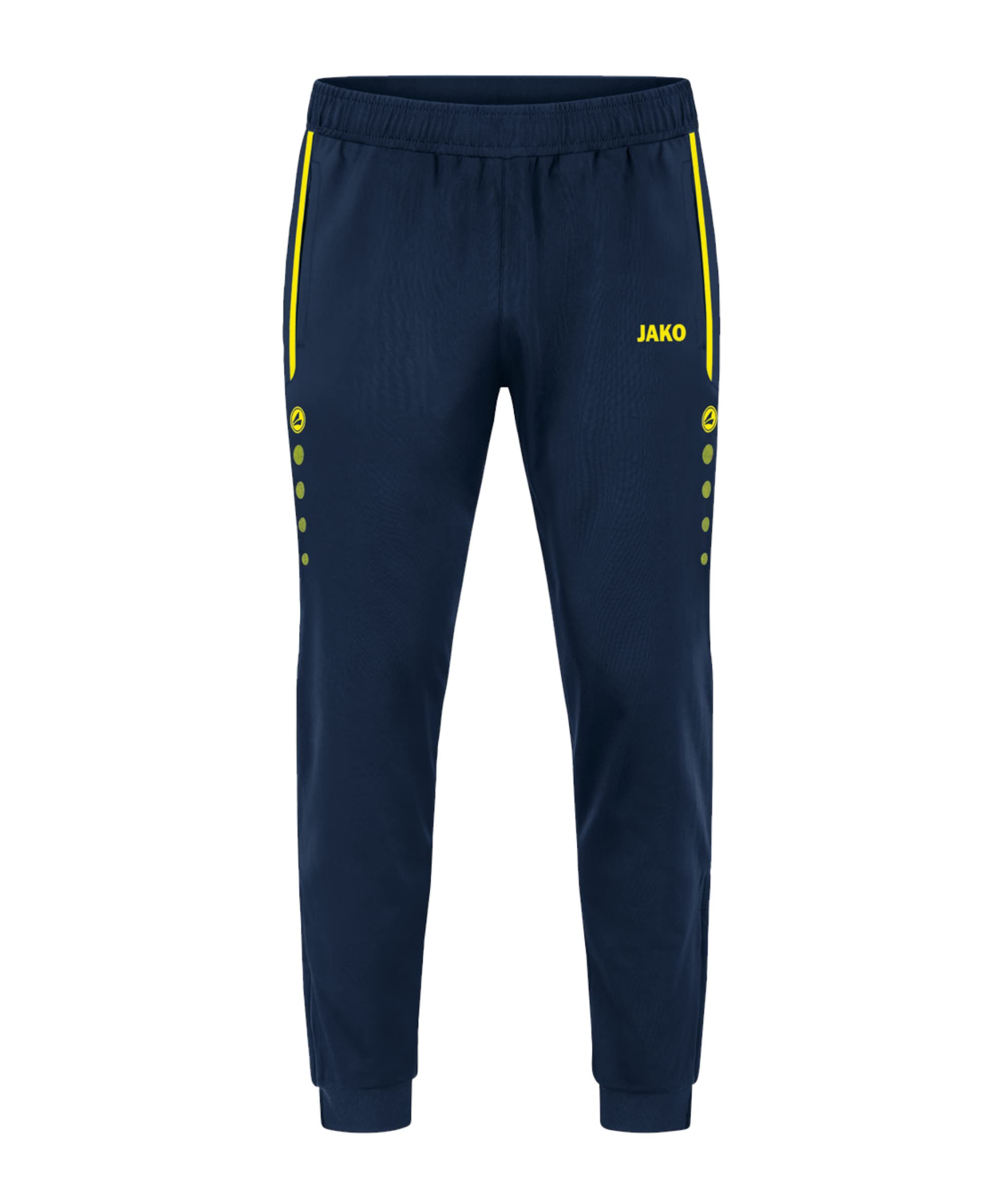 JAKO Kinder Polyesterhose Allround, Marine/Neongelb, 140
