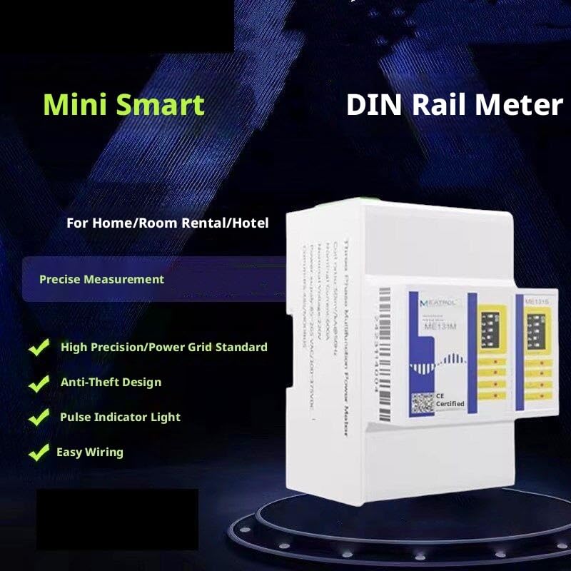 Medidor inteligente multirraíl ME131 con protocolo Modbus-RTU, comunicación RS485 y monitoreo de corriente(ME131M6 5VDC(4.5V-5.5VDC))