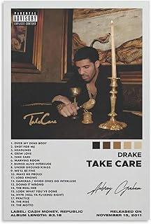 Take Care Album Cover Posters Music Posters Rapper Posters for Room Aesthetic Canvas Wall Art Prints for Wall Decor Room Decor Bedroom Decor Gifts 16x24inch(40x60cm) Unframe-style