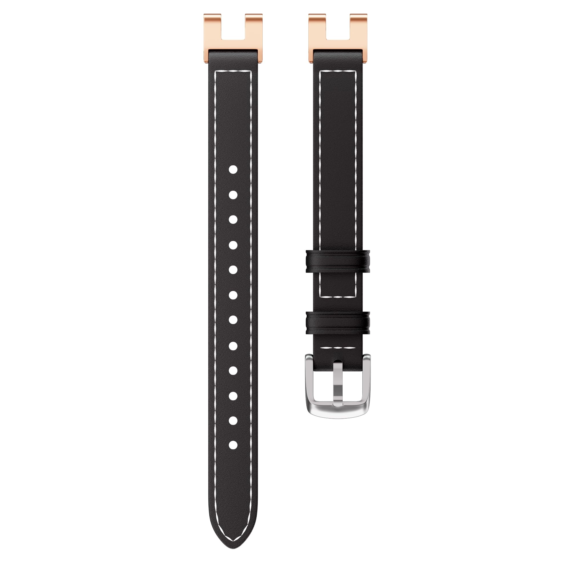 Bracelet de rechange fin et réglable en cuir compatible avec Garmin Lily Band - Pour montre intelligente - Pour femme habillée
