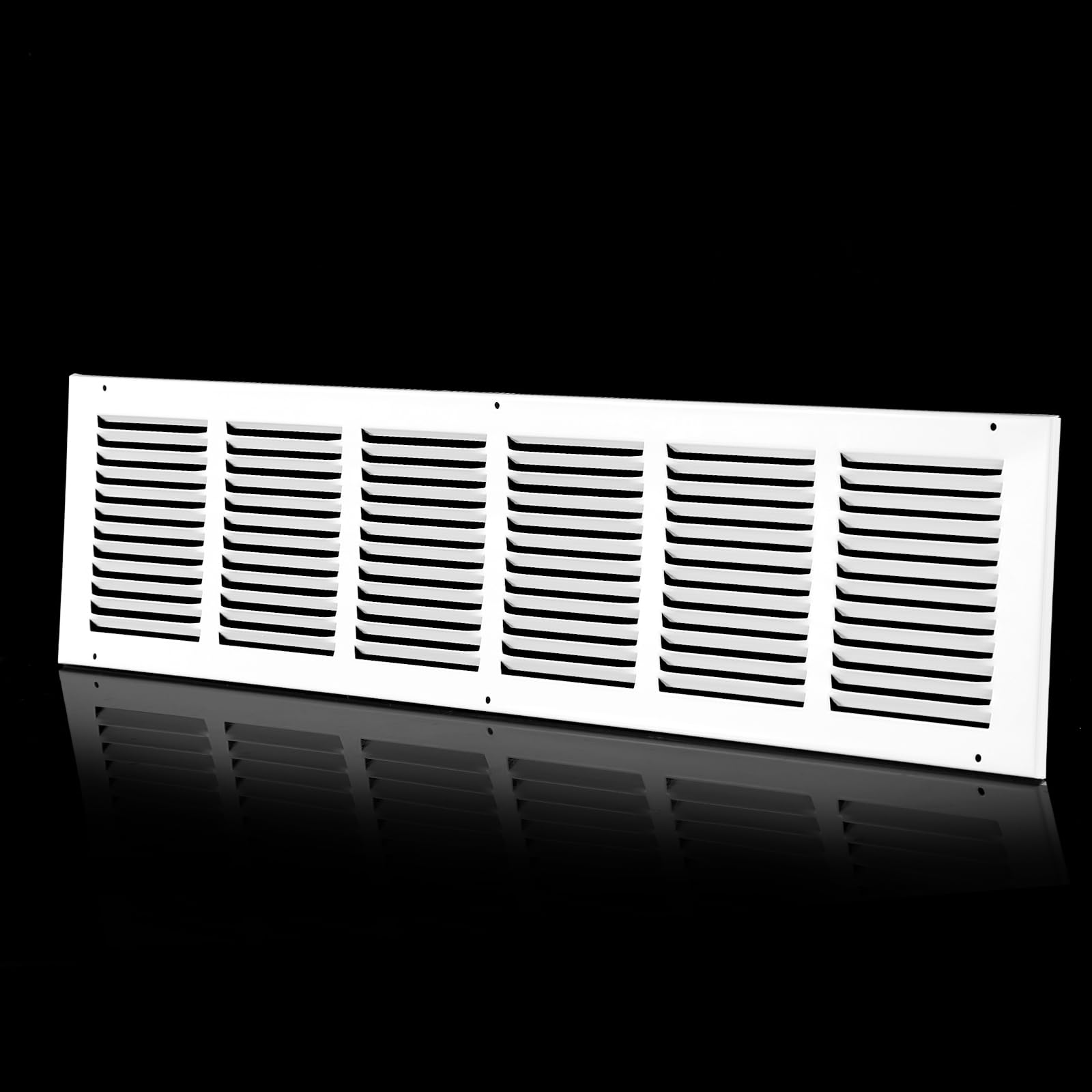 30x6 Return Air Grille(Duct Opening Size),Air Return Vent Cover,Flat Vent Cover,Rejillas De Aire Acondicionado para Casa,Return Air Grilles,Outer Dimensions:31.75"Wx7.75"H(30"W x 6"H, Duct Opening)