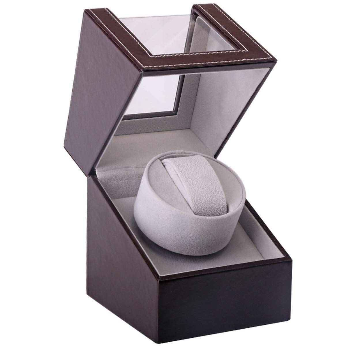 Caricatore Automatico per Orologi, Carica Orologi Automatico Rotante, Scatola Portaoggetti in Pelle, Scatola Portaoggetti per Orologi, Scatola Portaoggetti per Orologi Keyj,