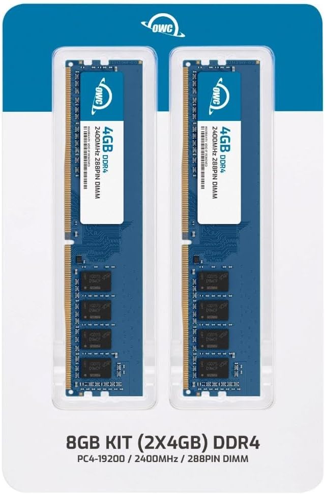OWC 8GB (2x4GB) Replacement for Crucial CT2K4G4DFS824A - DDR4 2400MHz PC4-19200 CL17 1Rx8 288-pin 1.2V Non-ECC DIMM