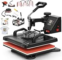 110V, 8 EM 1 Prensa Termica Sublimação, Maquina de Estampar Camisetas, Prensa Termica, Prensa Térmica Sublimação Máquinas de Prensa Térmica Transferência de Calor Por para Camisetas Caneca Chapéu Placa