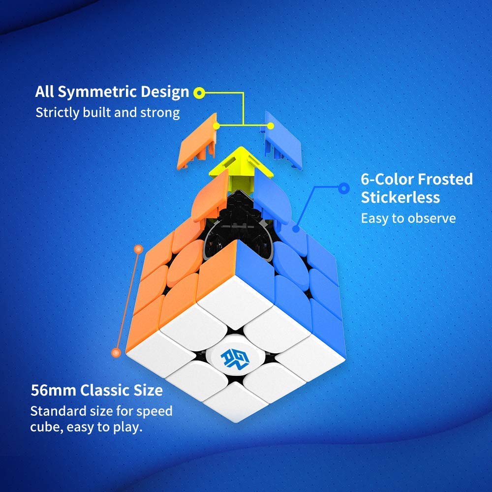 GAN 356 R S, 3x3 Cubo Velocità Gan356RS Magico Cubo Professionale Giocattolo Puzzle Stickerless Senza Adesivo
