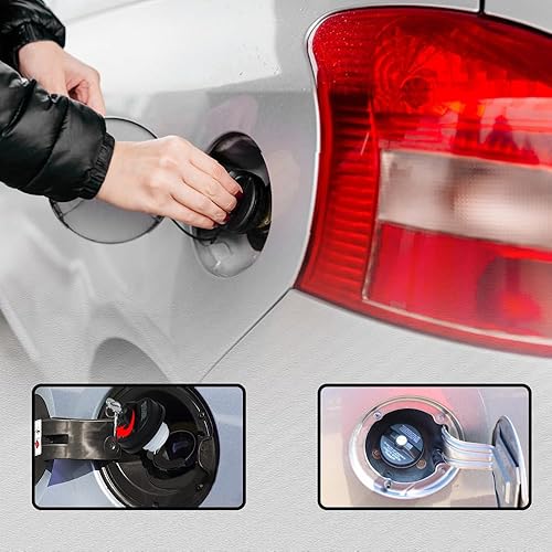 Miniatura 3 de Depósito de combustible con tapa de gasolina con llave, tapa de combustible de bloqueo compatible con Toyota 4Runner, Chevy Silverado 1500 2500