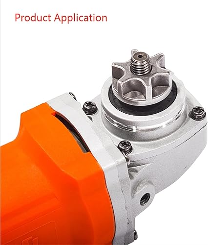 Miniatura 7 de XiBany Engranaje de motosierra M10M14M16, para repuesto de amoladora angular 100115125150180, piñón de sierra de engranaje, herramienta de