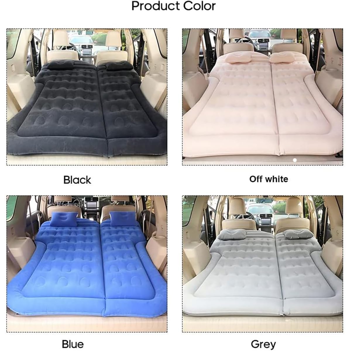 Colchón para Coche Toyota CHR C-HR 2018-2021, Asiento Trasero Camping Cama de Dormir Con Bomba Hinchable de Viaje, Accesorios