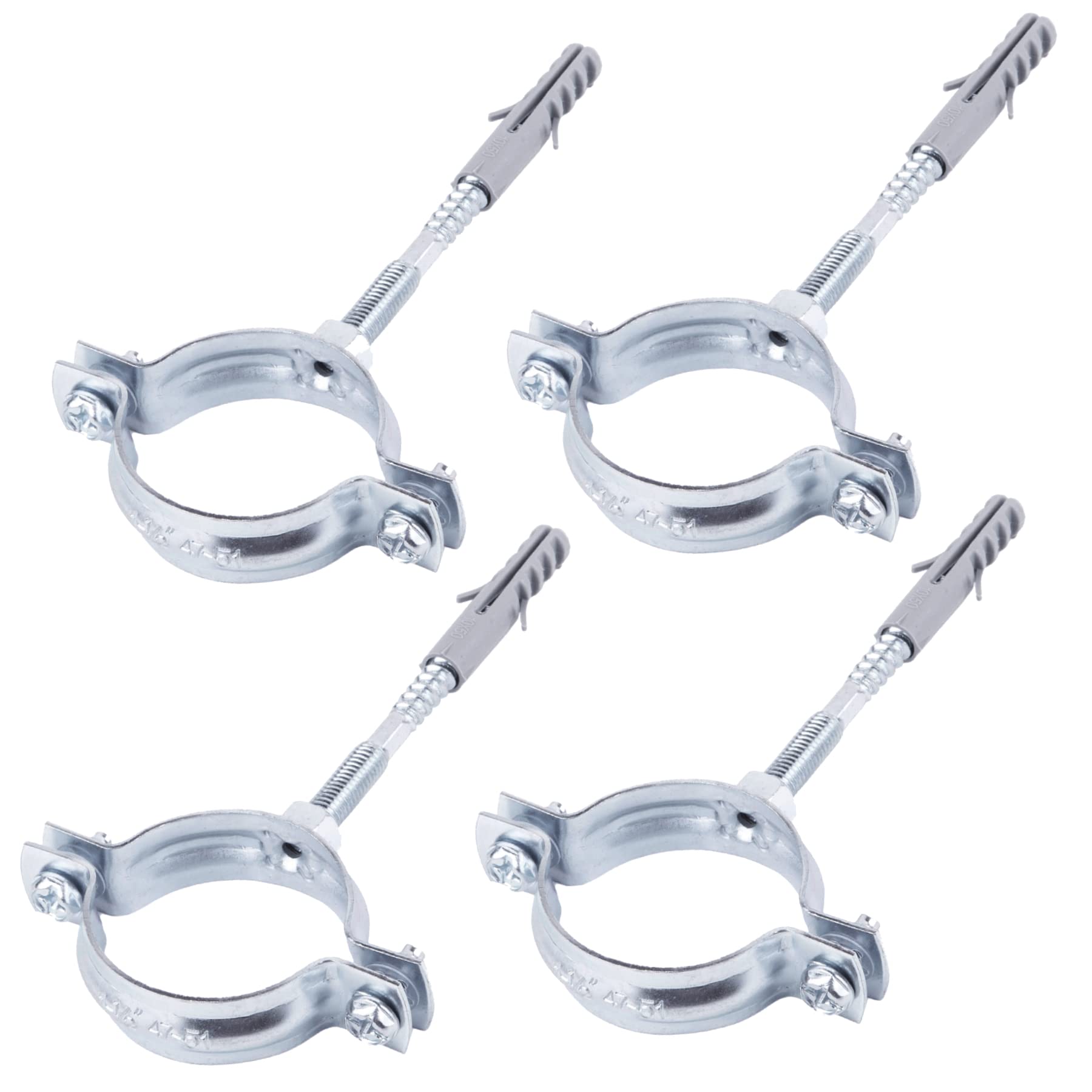 Confezione Da 4 Staffe per Tubi Con Diametro Di 47-51 Mm, Morsetti, Supporti per