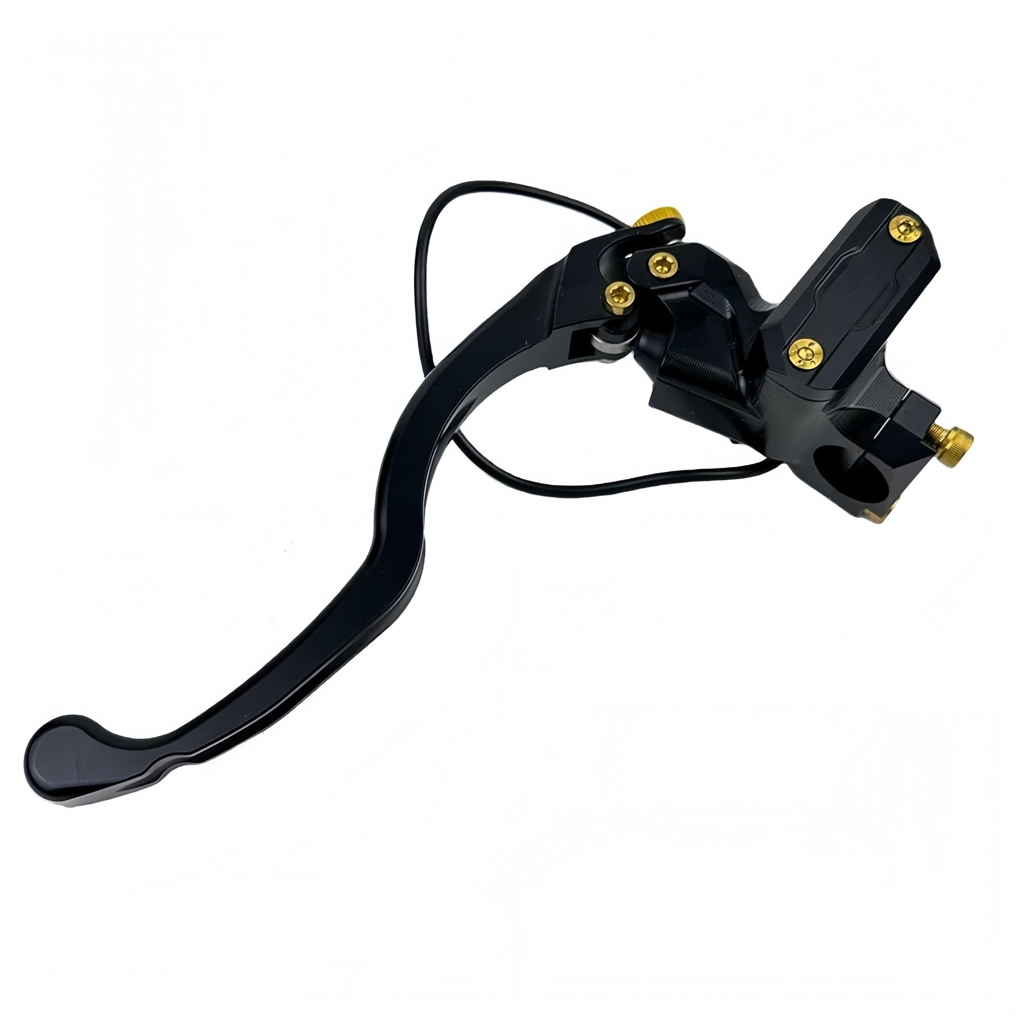 Riderai Black L Motorbike Clutch Levers 22Mm Clutch Pump Cylinder Handles Motorcycle 17.5 Hydraulic Brake Lever Universal Handlebar(Black L)