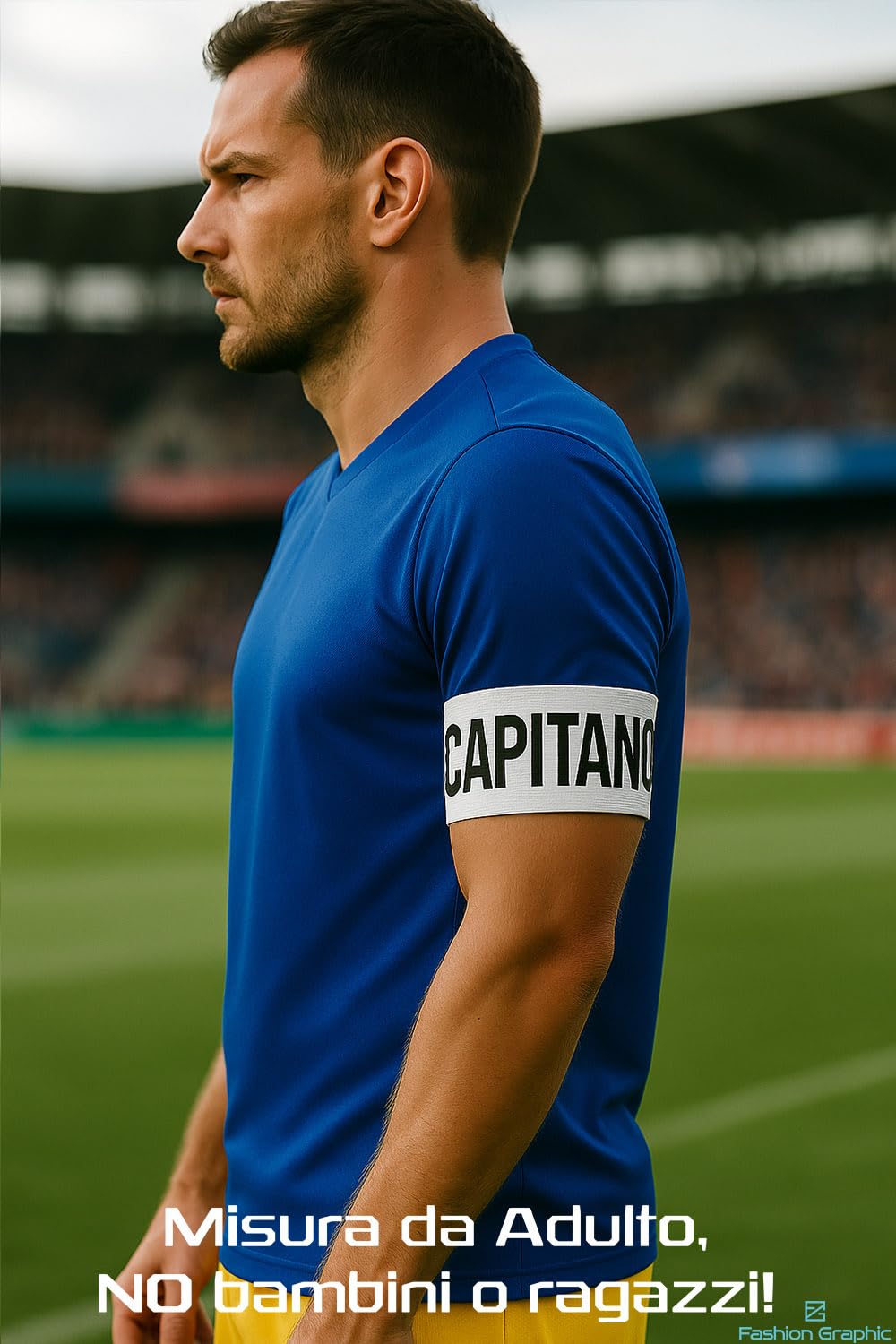 Fascia Da Capitano Personalizzata - Bracciale Elasticizzato Per Sport - Foto 3