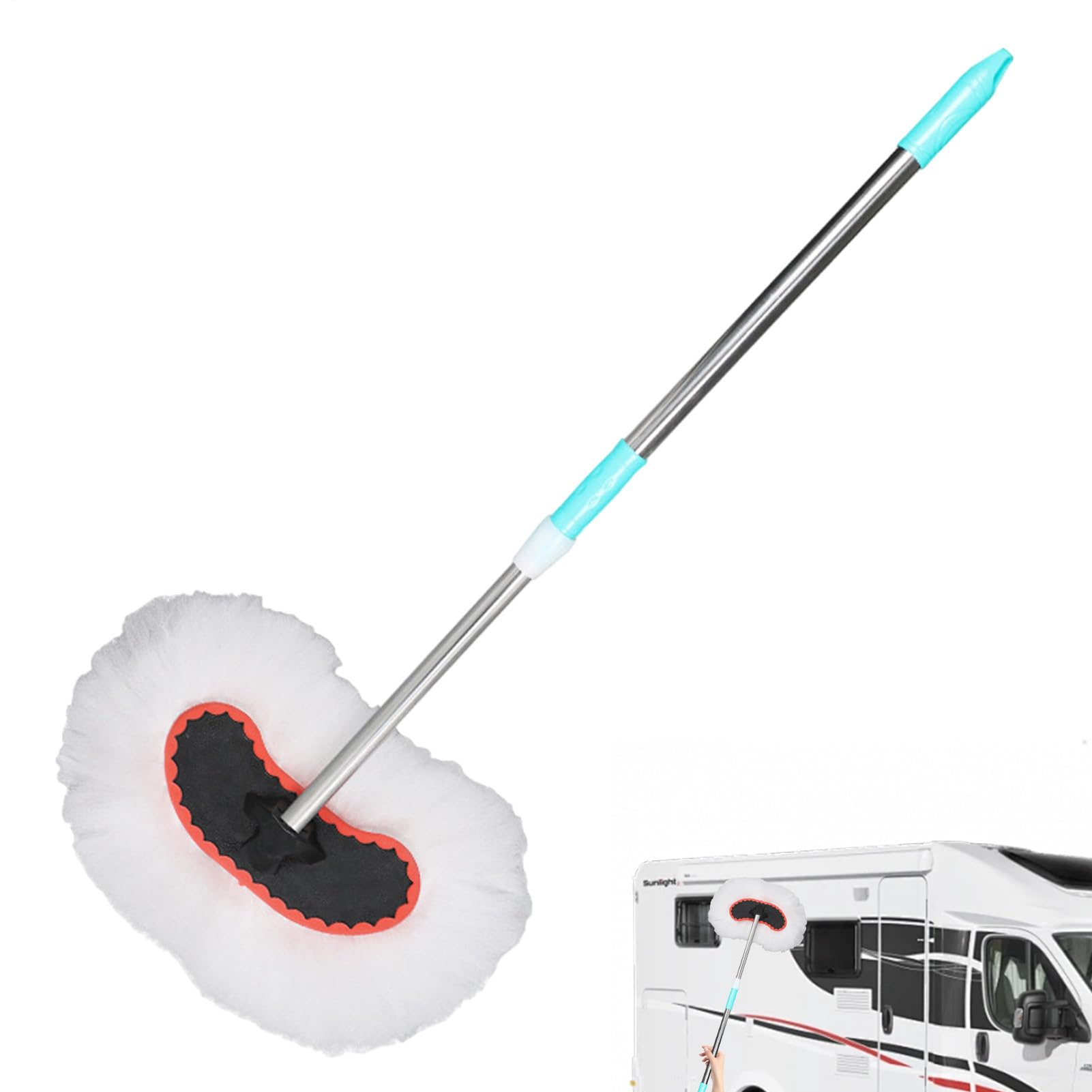 Brosse de Lavage de Voiture Outil de Nettoyage avec Brosses Douces pour | Brosse de Nettoyage pour Voiture Pour Véhicules Familiaux Commerciaux SUV Camionnettes Intérieur Extérieur Garag