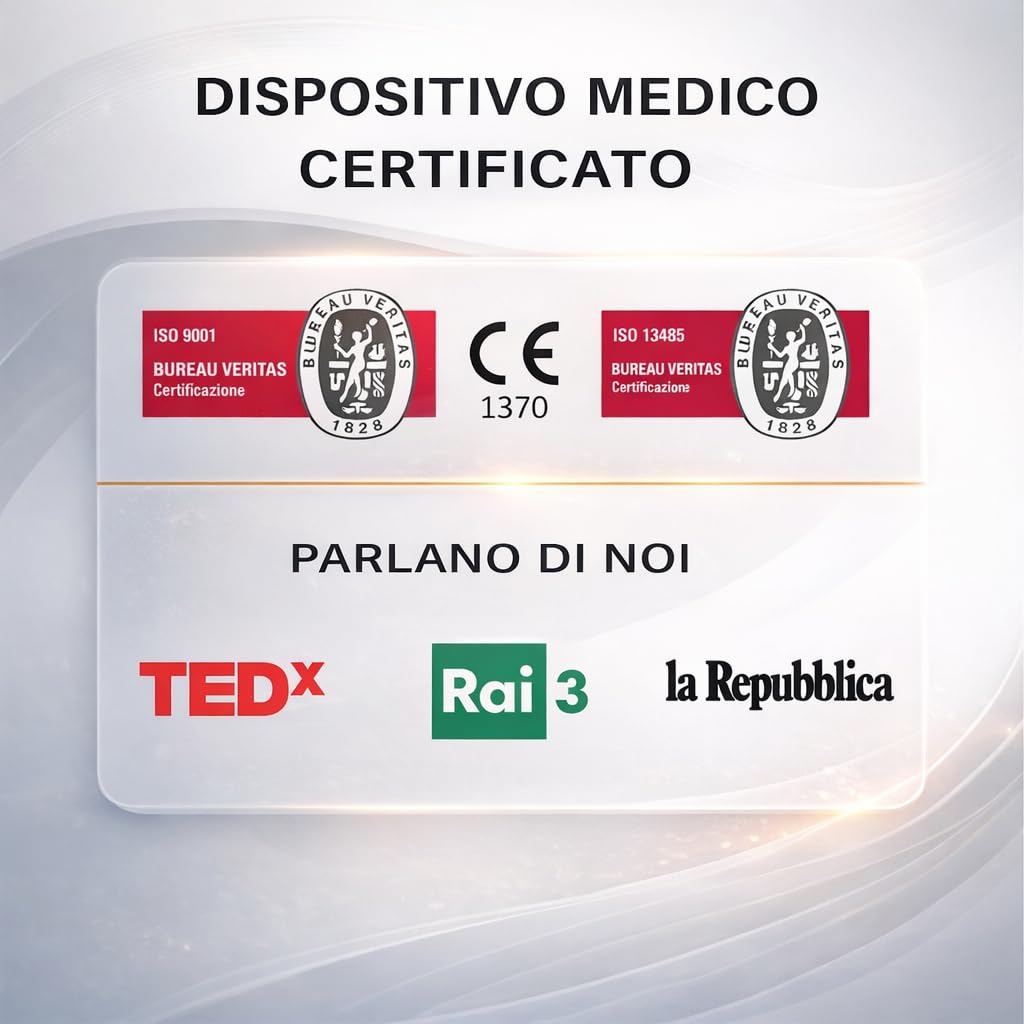 D-Heart ECG Portatile Professionale 8/12 Derivazioni | 60 Elettrodi Inclusi | Calcolo PR, QRS, | PDF Condivisibile | iOS/Android | Per Operatori Sanitari e Pazienti