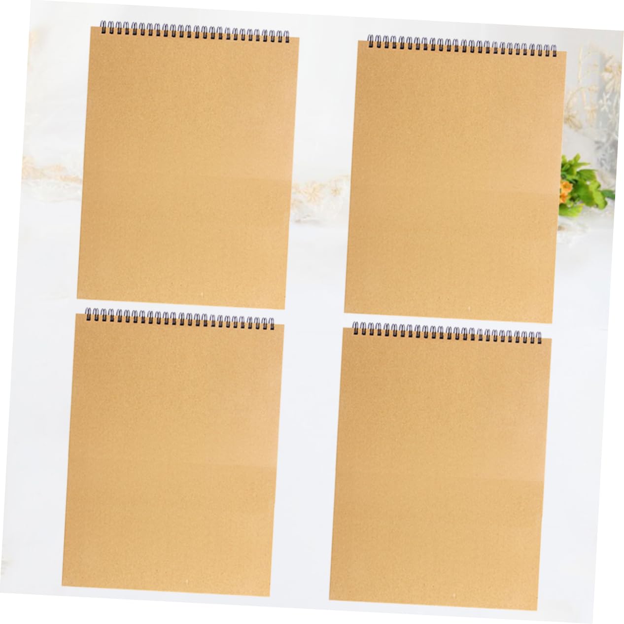 Lurrose Cahier de Dessin Portable Papier à Croquis A4, Lot de 4