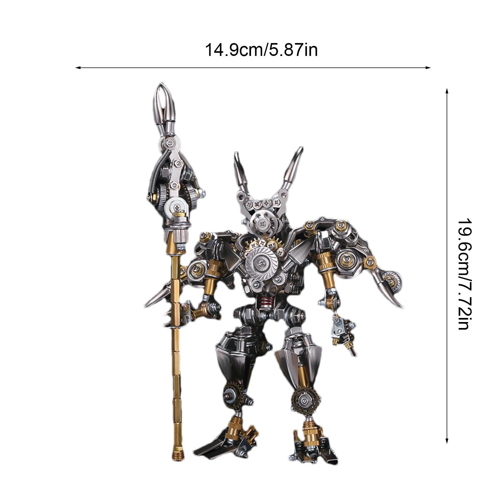 Puzzle in metallo per adulti,Puzzle in metallo - Puzzle meccanico con | statuetta cinese antica per adulti,Kit di modelli di puzzle in metallo - Kit di costruzione modelli di Figur
