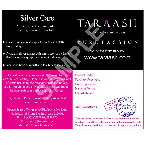 Taraash Sterling Silver CZ Drop Earrings For Women - Image 6