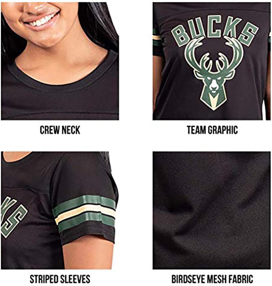 Ultra Game Women's NBA Official Super Soft Mesh Jersey T-Shirt - Image 5