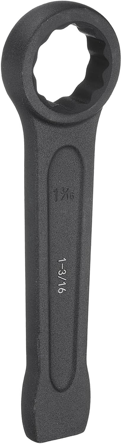 HARFINGTON Striking Wrench 1-5/8" 12-Point Flat Strike Wrench Slogging Ring Spanner Straight Handle Box End Striking Wrenches