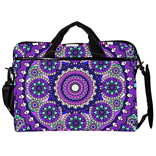 Sacoche à bandoulière pour ordinateur portable 14-15.4 pouces violet