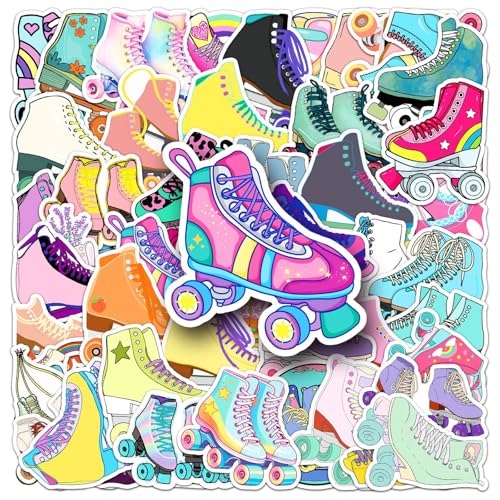 50 Stück Rollschuh-Aufkleber, bunte Cartoon-Inline-Skate-Aufkleber, wasserdichte Vinyl-Aufkleber für Laptop, Tagebuch, Skateboard, Handyhülle, Scrapbook, Flasche, Notizbuch, DIY-Dekorationen 50 Stück Rollschuh-Aufkleber, bunte Cartoon-Inline-Skate-Aufkleber, wasserdichte Vinyl-Aufkleber für Laptop, Tagebuch, Skateboard, Handyhülle, Scrapbook, Flasche, Notizbuch, DIY-Dekorationen