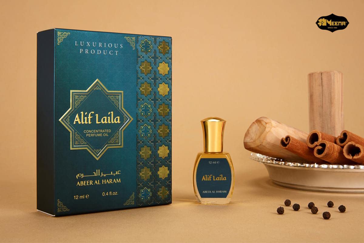 Abeer Al Haram Alif Laila Alcohol Free Attar Perfume Luxurious Product (12 ml)-image-48