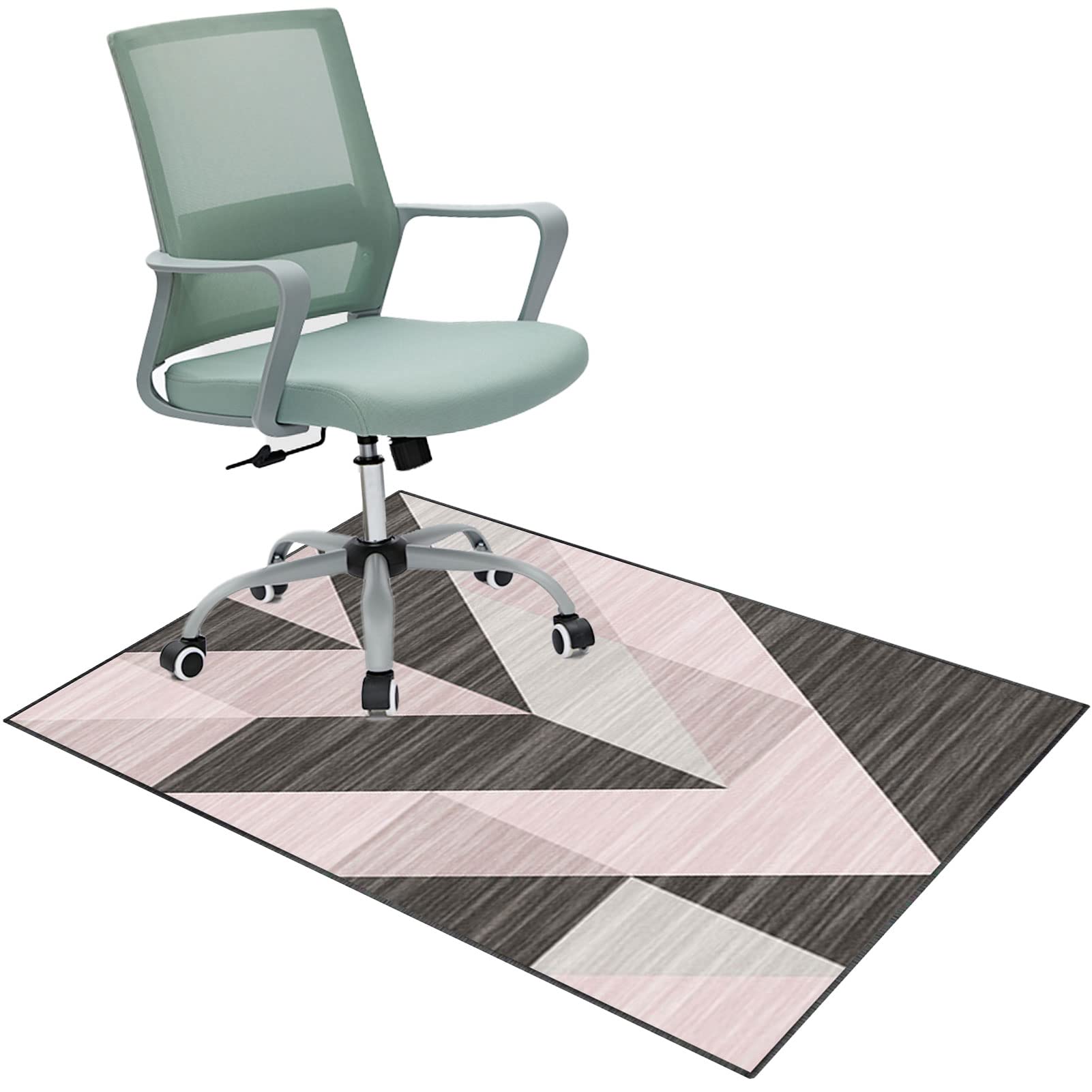 EYZO 90 × 120 cm Chair Mat For Carpeted Floor, Office Chair Mat, Gaming Chair Mat, Multi-Purpose Carpet Protector, Desk Chair For Carpeted Hardwood Floor, Protects Floors, Anti-Skidding Stop Noise