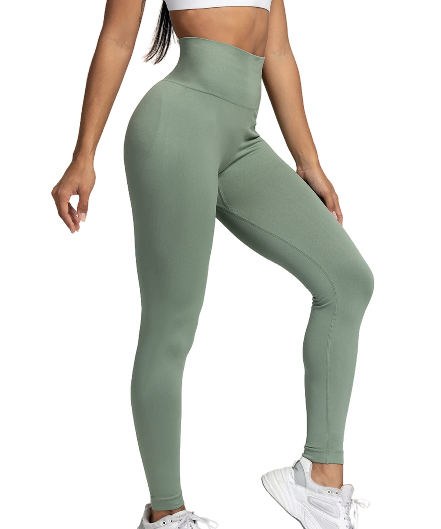 Merlvida Leggins Sportivi Donna Vita Alta Leggings Push Up Pantaloni Palestra Controllo della Pancia Anticellulite Pantacollant Opaco Elastici Tuta Collant Abbigliamento Sportivo Donna Yoga Fitness