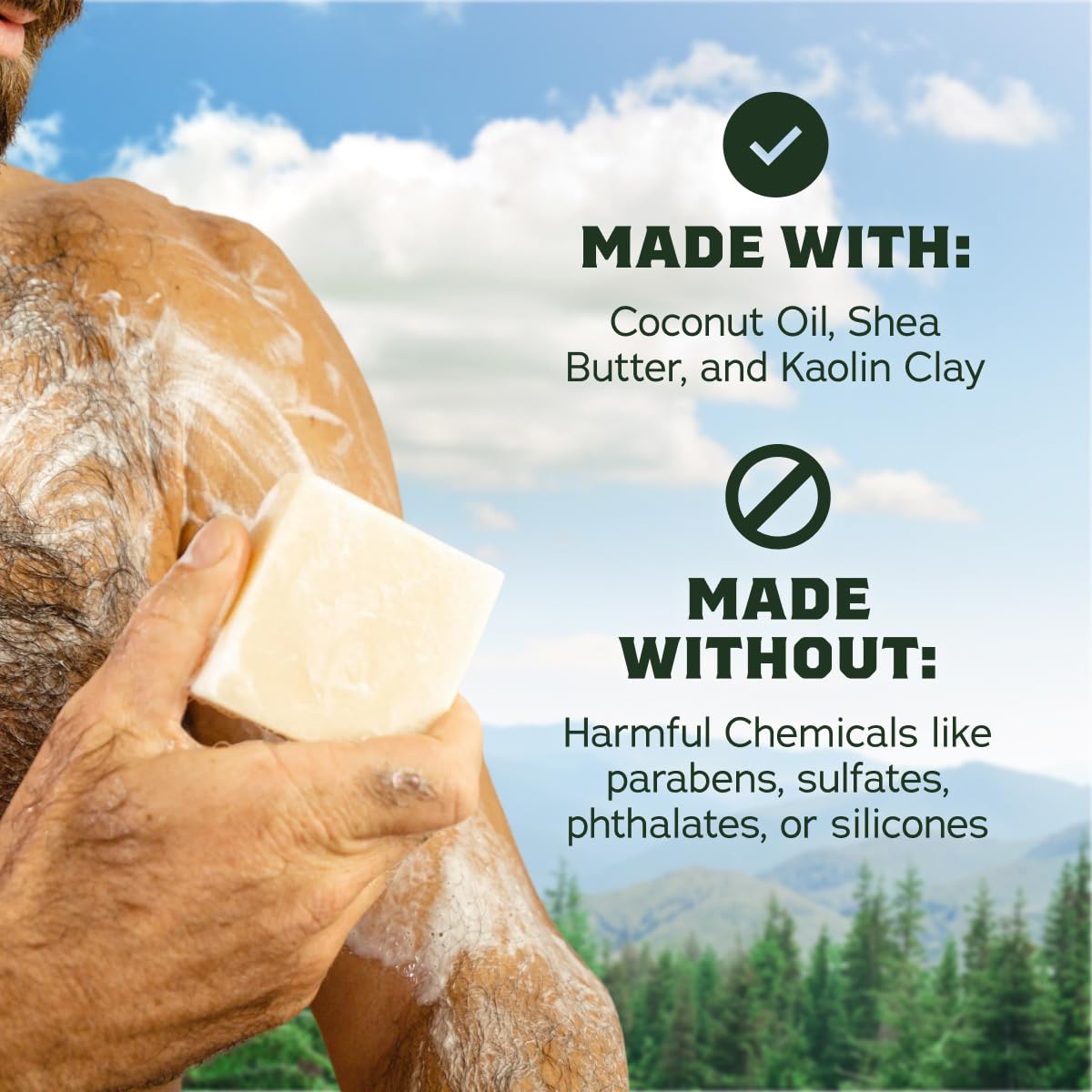 Dr. Squatch Natural Men's Bar Soap – Limited Edition Trojan Gifts for Men – Natural Cold Process Soap Bar – Bricc'd Up (5 oz) + Magnum Bricc (13.7 oz) 4-Pack