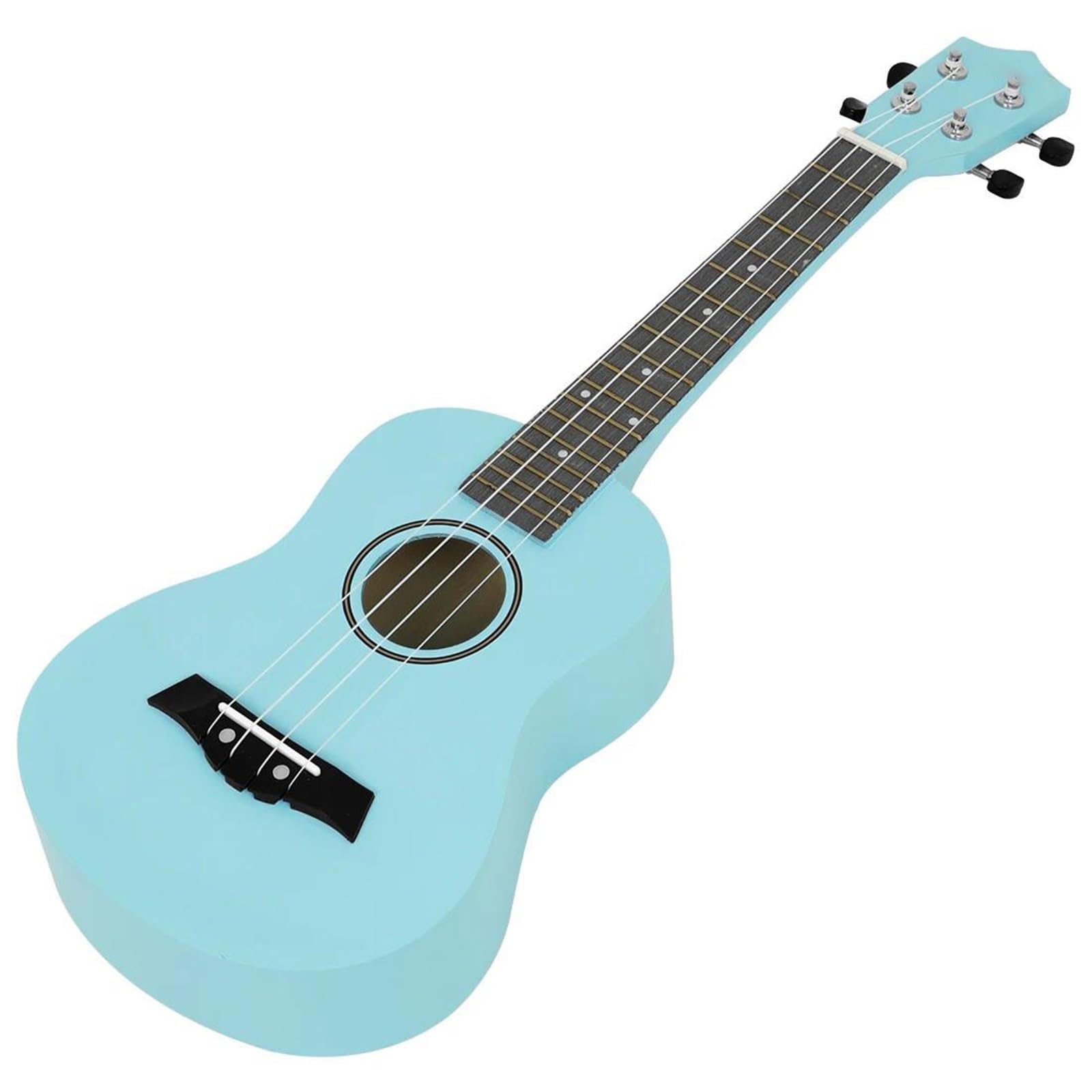 Ukulele 23calowa Gitara Ukulele Z Niebieskiej Lipy Ręcznie Polerowany Koncertowy Instrument Strunowy Szarpany