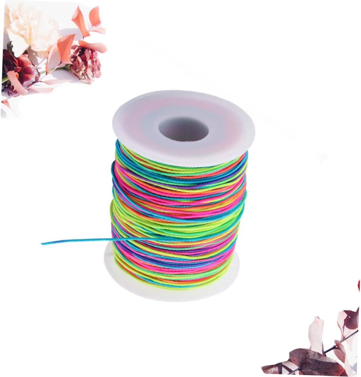 Lurrose 2rolls Elastic Cord DIY Beading String Rope Stretch Thread for Jewelry Making Diameter
