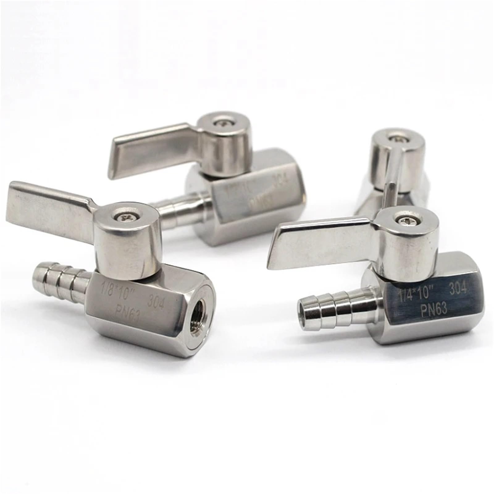 1 x zawór kulowy 1/8" do 3/4" ze stali nierdzewnej SUS 304 (1I2inchX10mm 148g)