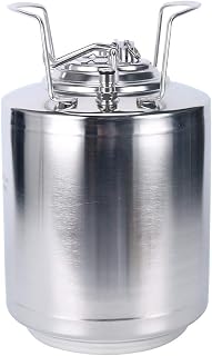 Stainless Steel 2.6 Gallon Mini Ball Lock Keg System For Small Batch HomeBrewing Beer Brewing Strap Handle (10L)