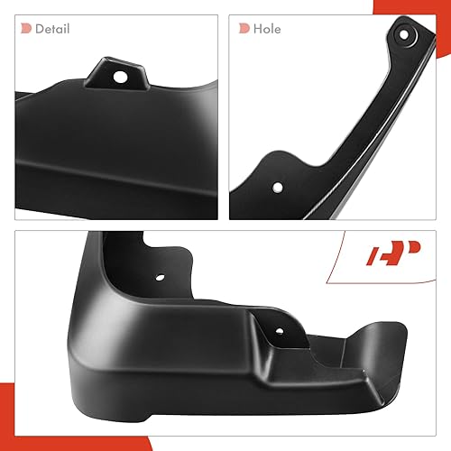 Miniatura 7 de A-Premium Juego de 4 unidades de guardabarros con accesorios compatibles con Toyota Camry, 2007-2011, sedán, (no compatible con SE), color negro,