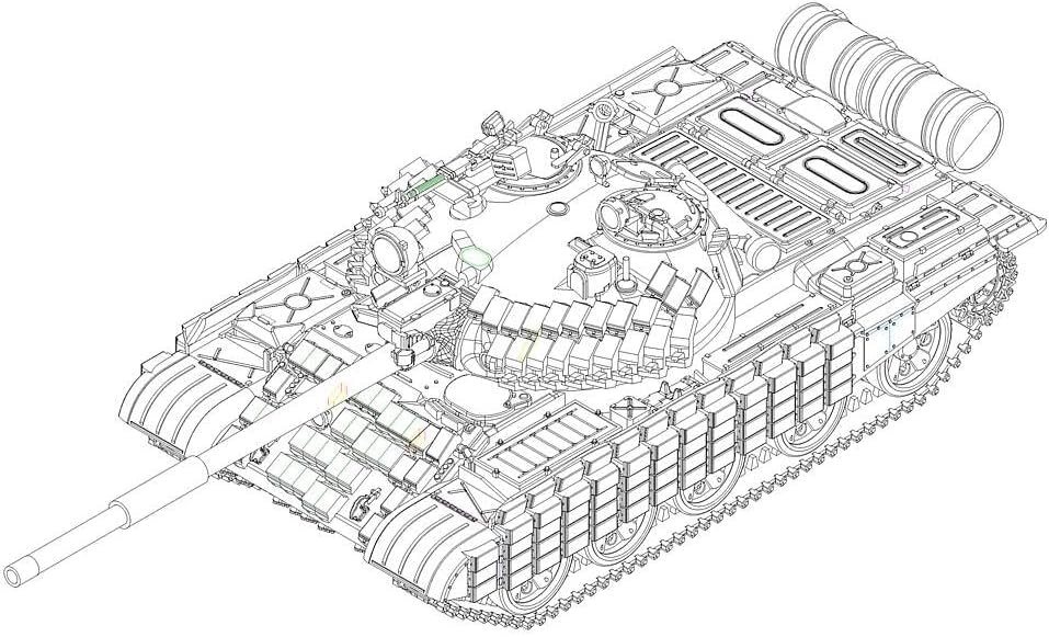 Trumpeter 1:72 - Russian T-62 ERA (Mod.1972)