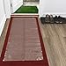 Sweet Home Stores Clear Plastic Runner Rug Carpet Protector Mat Ribbed Multi Grip High-spike (26x6)