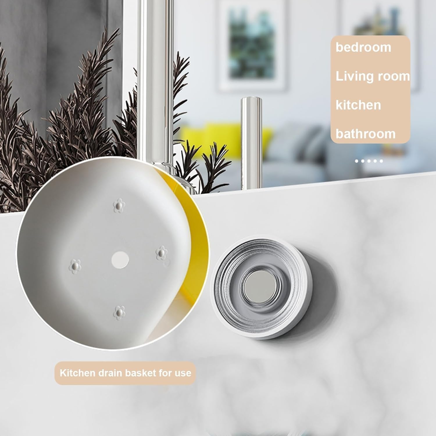 MAKINGTEC High Magnetic Remote Control Holder Wall Mount Holders Hole-Free Phone Charging Organizer Storage Containers For Home Office School Supply Storage (Pearl White) 4 Pack