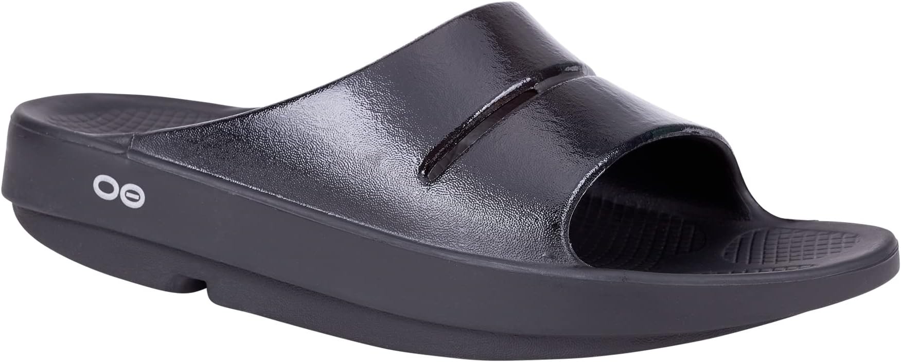Oofos Women's OOahh Luxe Black 5 M US