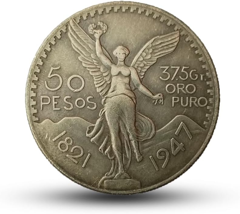 1947 50 Pesos Old Coins for Collectors, Mexico 8 Reales Silver Coin, Mexican Eagle Dollar Coin Collection, Antique Silver Coins, Lucky Historical Commemorative Gifts (1947 PESOS)