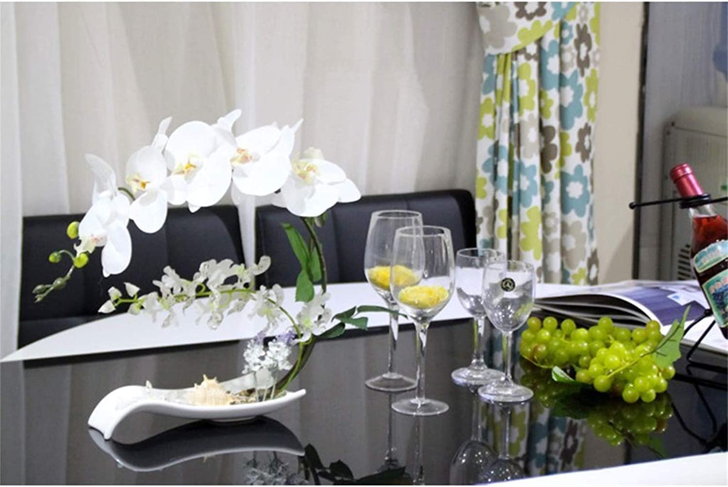 Orchidées artificielles, Arrangement botanique, Fleurs artificielles en Vase, orchidées, phalaenopsis artificielles, décoration de Maison, de Bureau, de Mariage, Aspect Naturel