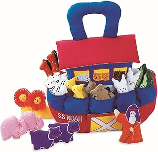 Pockets of Learning Noah's Ark Adventure Soft Play Set Interactive Play Activity for Toddlers and Children | Educational Cloth Pretend Bible Fabric Play Toy