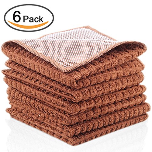 Kleanner SUPER PREMIUM Microfiber Kitchen Dish Cloth With Polyster Mesh