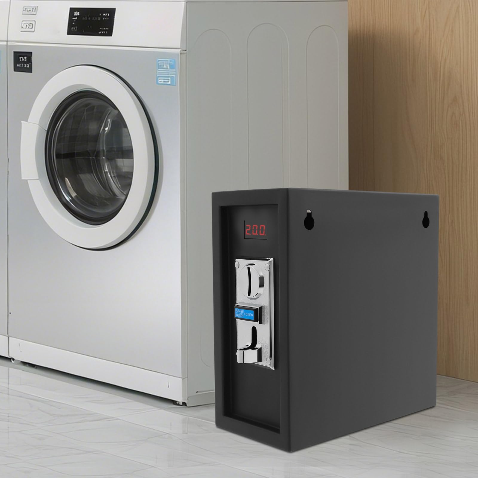 Skrzynka sterująca z timerem na monety, 1250 W, 220 V, 30 A, regulacja czasu: 1 s – 90 min, moneta sterująca do pralek, fotel do masażu, funkcja akumulacji czasu