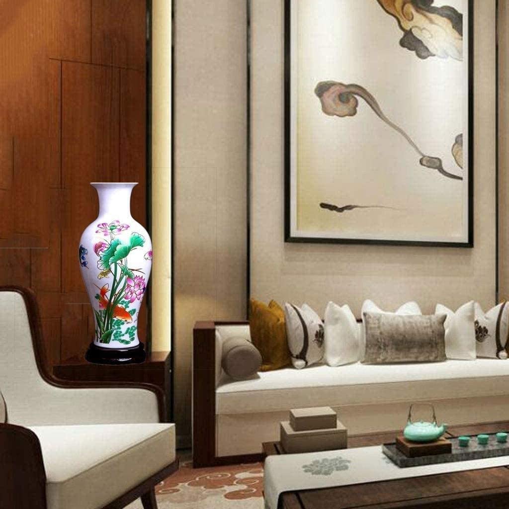 Vasen Vase aus Keramik, handgefertigt und Sockel, kann im Arbeitszimmer, TV-Schrank, als Dekoration for Blumen platziert Werden Deko