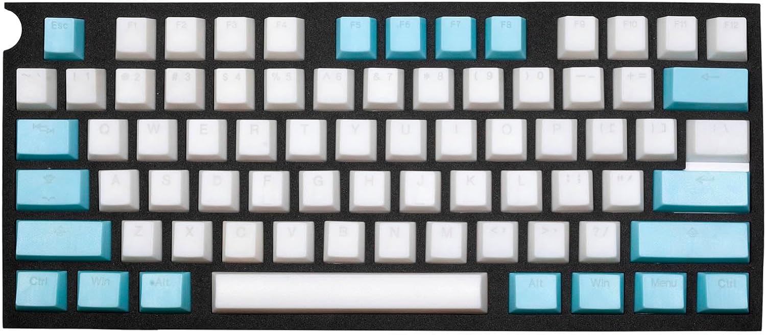 KPREPUBLIC Taihao Cubic Profile Nana De Coco Translucent Backlit Doubleshot keycaps for DIY Gaming Mechanical Keyboard OEM Profile (Nana DE Coco AllinOne Keycap x1)