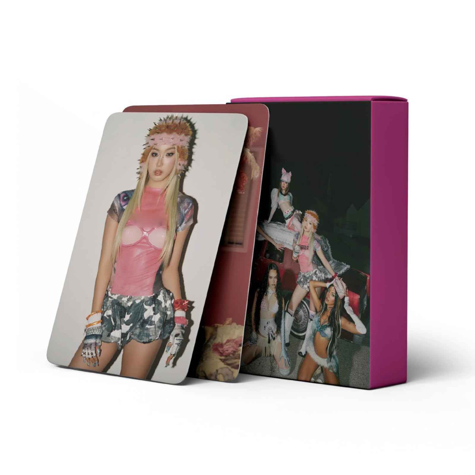 55PCS Katseye Photocards Album Beautiful Chaos Photocards Idol Album Pinky up Katseye Merch Photo Cards Swts Team Merchandise Photocards Gift for Fans A01