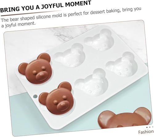 Miniatura 6 de Molde de silicona de cabeza de oso, moldes de fondant, molde antiadherente para hornear, molde para hornear para chocolate, patrón de animales,