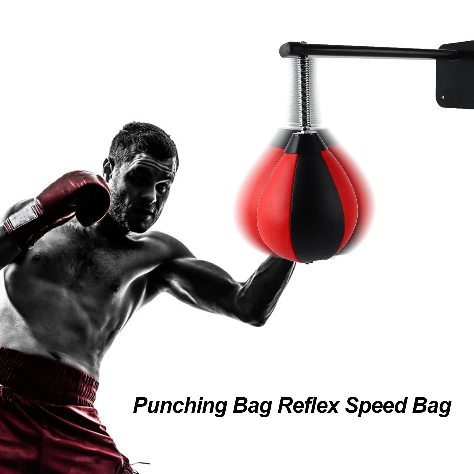 Qutalmi Boxing Reflex Ball Boxball Reflecterende trainingszak